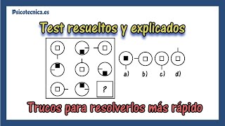 Test psicotecnico razonamiento abstracto con respuestas | con 20 ejercicios explicados