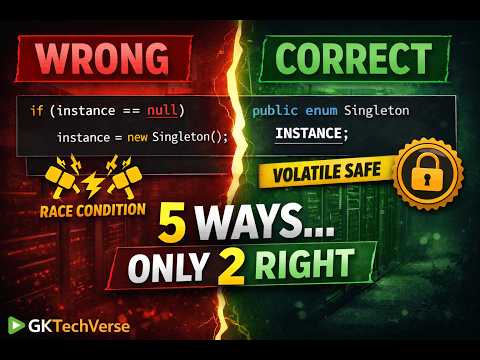 5 Ways to Write Singleton in Java — Only 2 Are Actually Correct (Most Get It Wrong)
