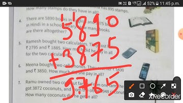 Class-3rd Chapter-2 Addition of 4 digit numbers exercise-2.4