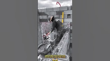 Best of Cement Filling Process for Building a Block Wall #dailywork #building