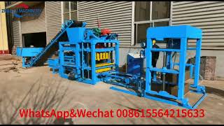 QTJ4-25 Automatic Concrete Hollow Block Work Machinery#Cement Brick Making Machine#Factory In China#
