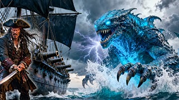 JACK SPARROW’S WORST NIGHTMARE! 😱 Deepstar Six ATTACKS the Black Pearl Mid-Ocean! 🦑⚔️ #Pirates