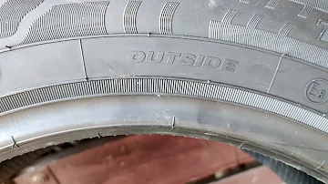 Как узнать где наружная сторона шины