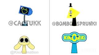 My Sprunki Oc Cactuk Vs Bombomsprunki Vs Kie Animation Vs Cuktakk Quadparison 1