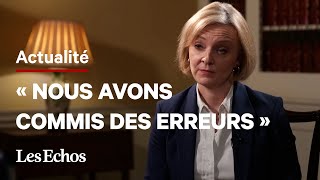 Liz Truss « s’excuse pour ses erreurs » mais refuse de démissionner