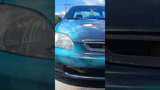 1996 Honda Civic D16Z6 Turbo Walk around. #honda #viral #diy #racing #youtubeshorts  #youtube #pubg