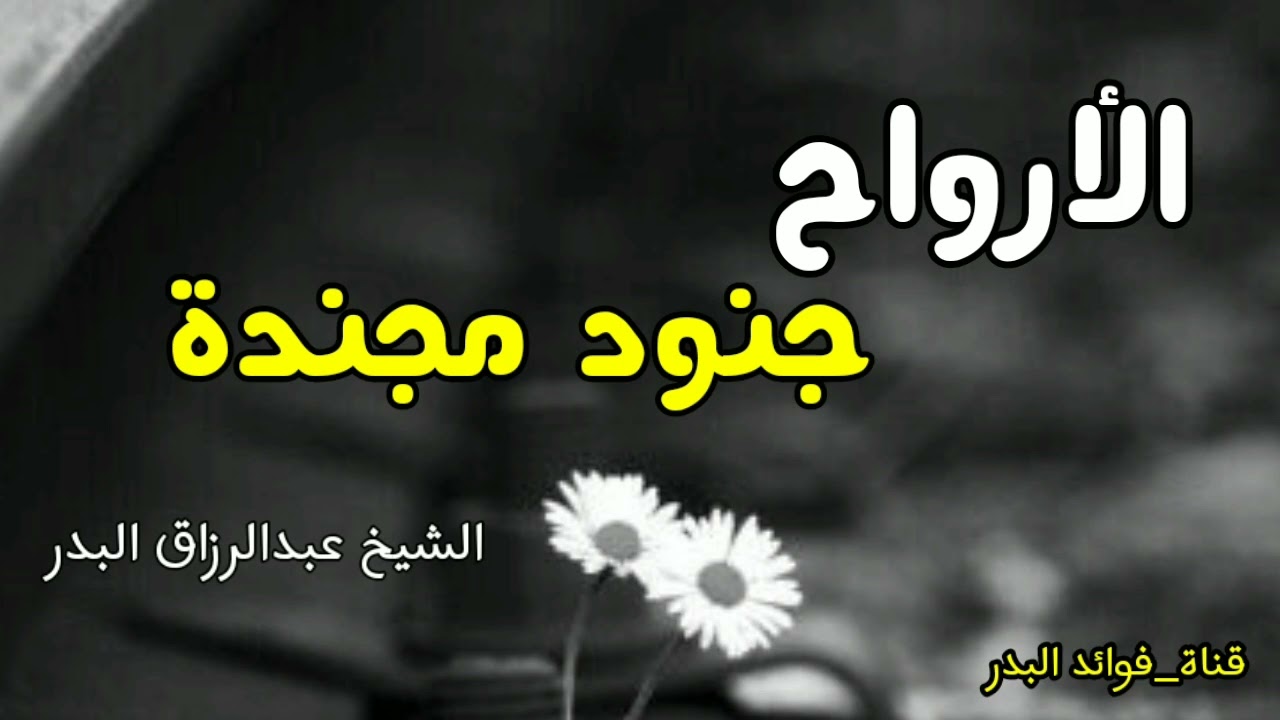 الأرواح جنود مجندة | الشيخ عبدالرزاق البدر حفظه الله