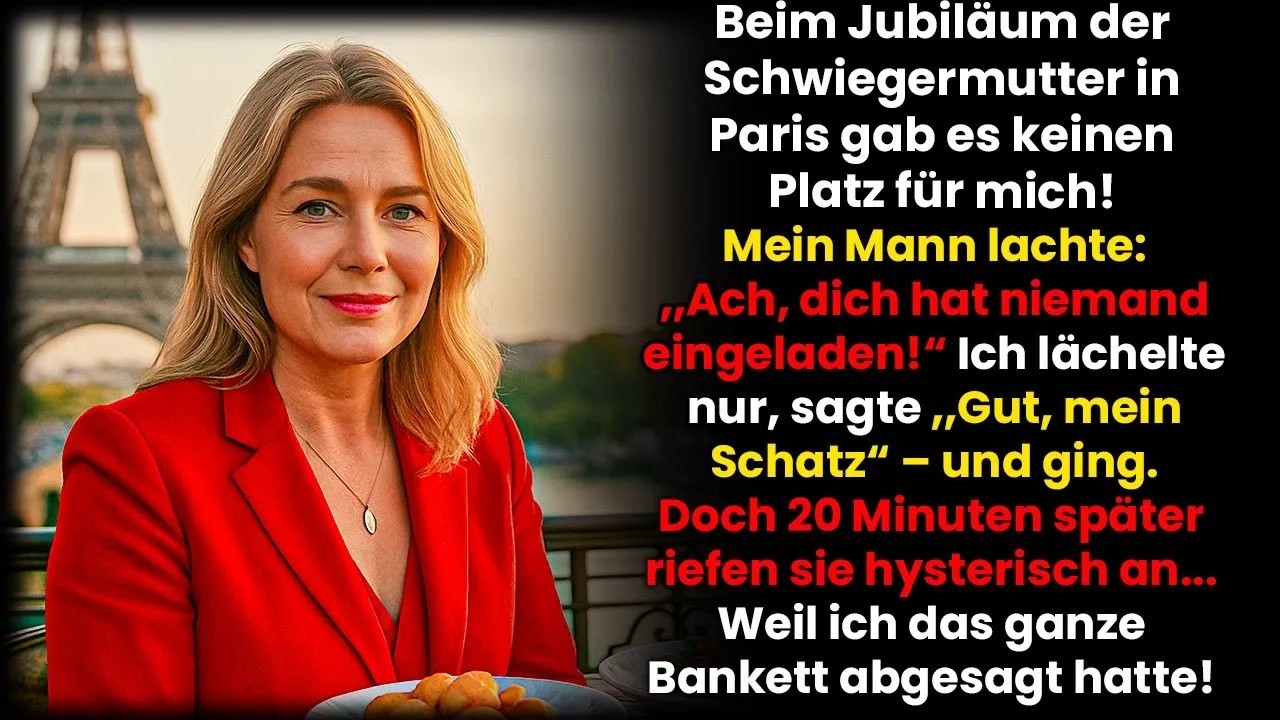 Ich stand im Restaurant Le Jules Verne, sechzig Meter über Paris, und alle verstummten, als sie mich sahen. Fünf Jahre Ehe, sechs Monate Vorbereitung für diesen Geburtstag – und dann sagte mein...