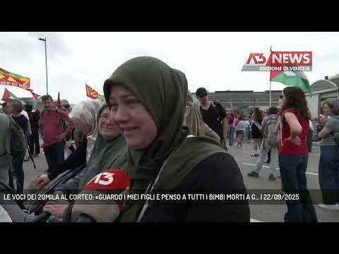 LE VOCI DEI 20MILA AL CORTEO: «GUARDO I MIEI FIGLI E PENSO A TUTTI I BIMBI MORTI A G... | 22/09/2025
