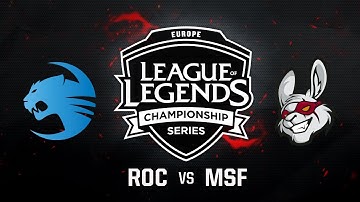 MSF vs. ROC - Week 10 Game 2 | EU LCS Summer Split | Misfits vs. Roccat (2017)