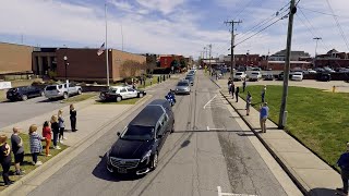 Carney Russell Troutt - GPD Funeral Procession