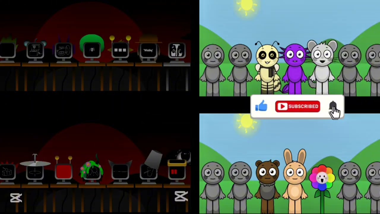 Невероятная битва в Incrediblox: добро против зла 👎 Sprunki Obby 😁