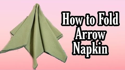 Arrow Napkin Fold