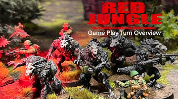Red Jungle : The Supernatural Vietnam War Skirmish Game. Simple Game Play Turn Overview