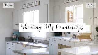 PAINTING MY LAMINATE COUNTERTOPS | KITCHEN RENOVATIONS ON A BUDGET