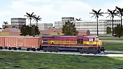 Train Sim - California Coast Using GE C36-7i - Simulasi Kereta Api