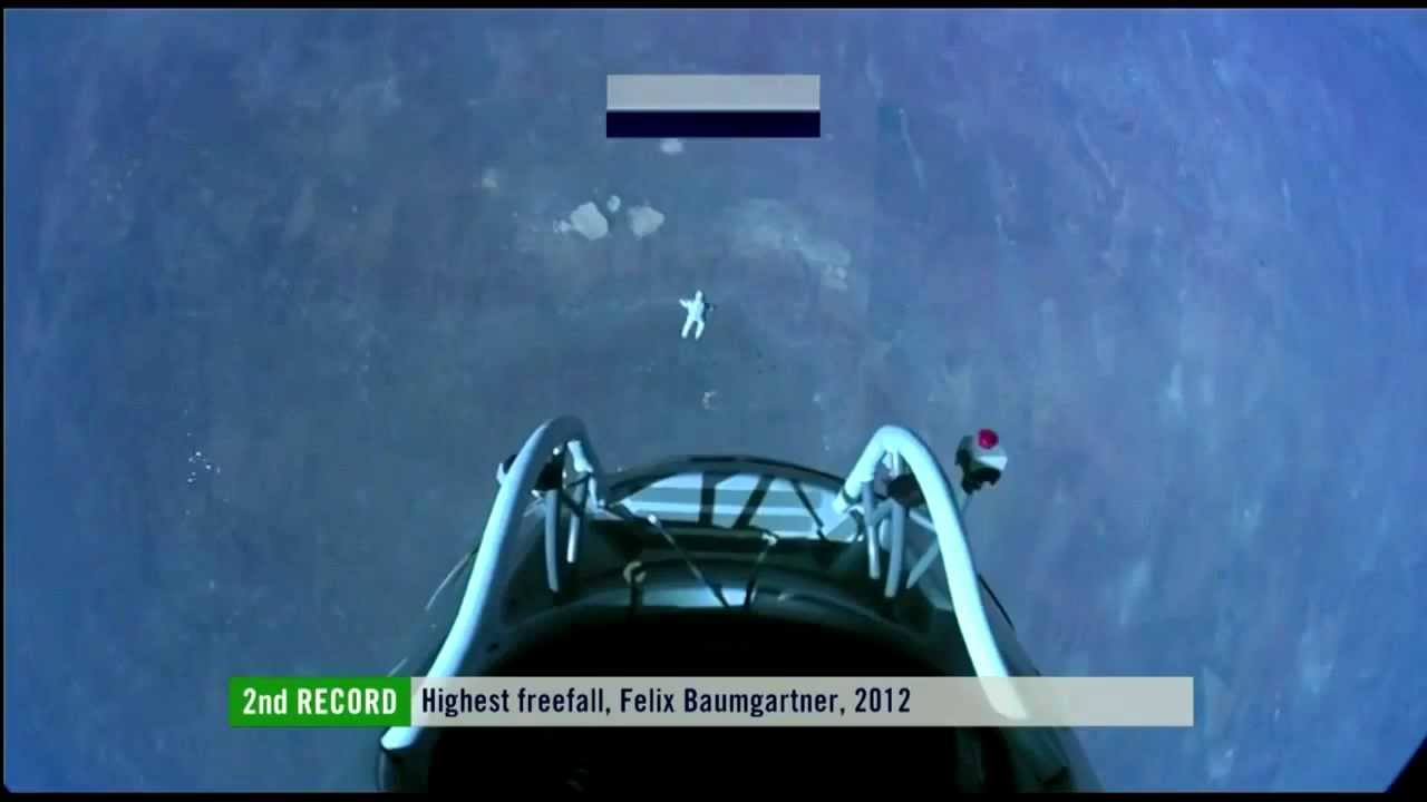 Red Bull Stratos - Felix Baumgartner Freefall - HD [720p] - YouTube