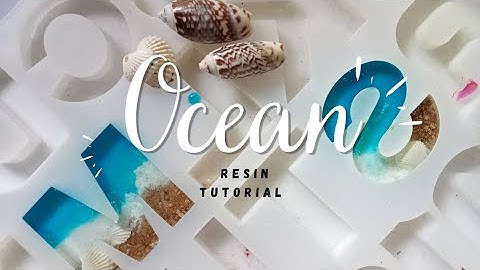 Ocean Resin Tutorial || How to make Resin Keychain using seashells || Resin Art 🏖️❄️