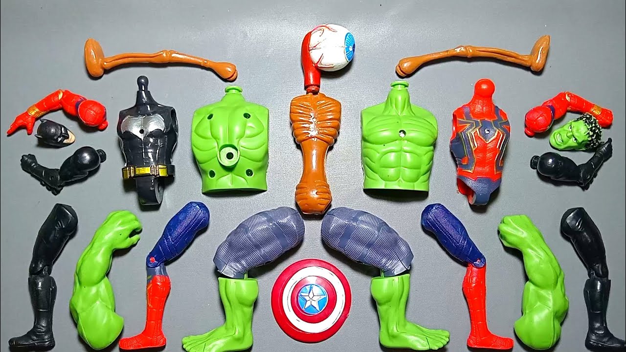 Игрушки Мстители, Человек-паук Marvel, Халк, Бэтмен, Сирена, Супергерои.