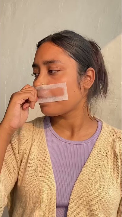 I tried Facial wax strips for the first time | Face waxing for the first time #shorts #youtubeshorts