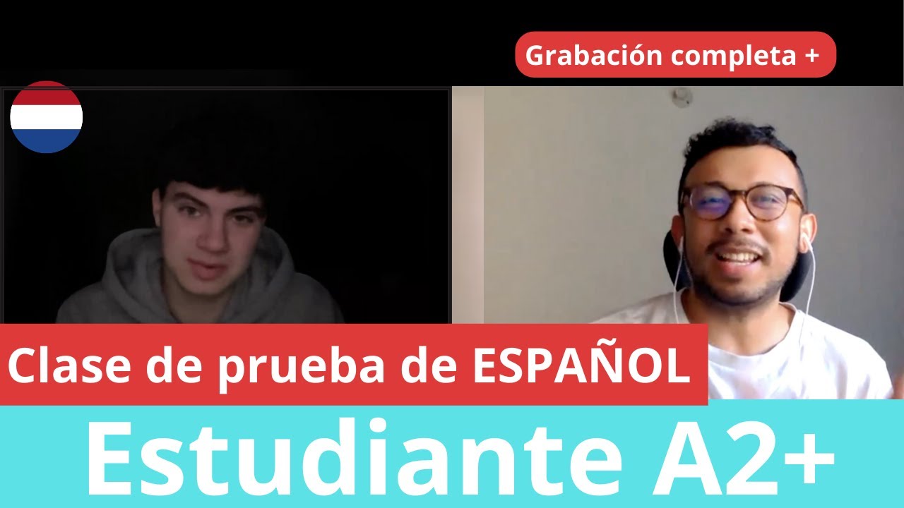👨🏻‍🏫 Clase de prueba ELE con un extranjero/ 👀 Grabación sin editar✂️