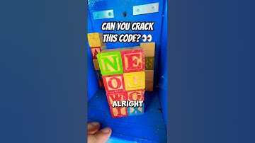 How long would it take you to arrange these blocks and crack the code on this puzzle cache?