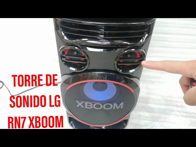 Torre de Sonido LG XBOOM RN7 1000 Watts RMS Unboxing y Review 