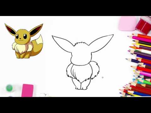 Hướng Dẫn Vẽ Tranh Và Tô Màu Pokémon Eevee || How To Draw Eevee From  Pokémon - Youtube