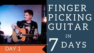 day 1 - alternate fingering ... fingerpicking guitar in 7 days