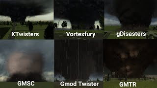 Different Gmod EF5 Tornadoes (XTwisters, Vortexfury, gDisasters, and More)