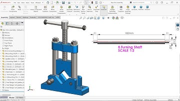 Design of Pipe Vice in Solidworks 8.Turning Shaft