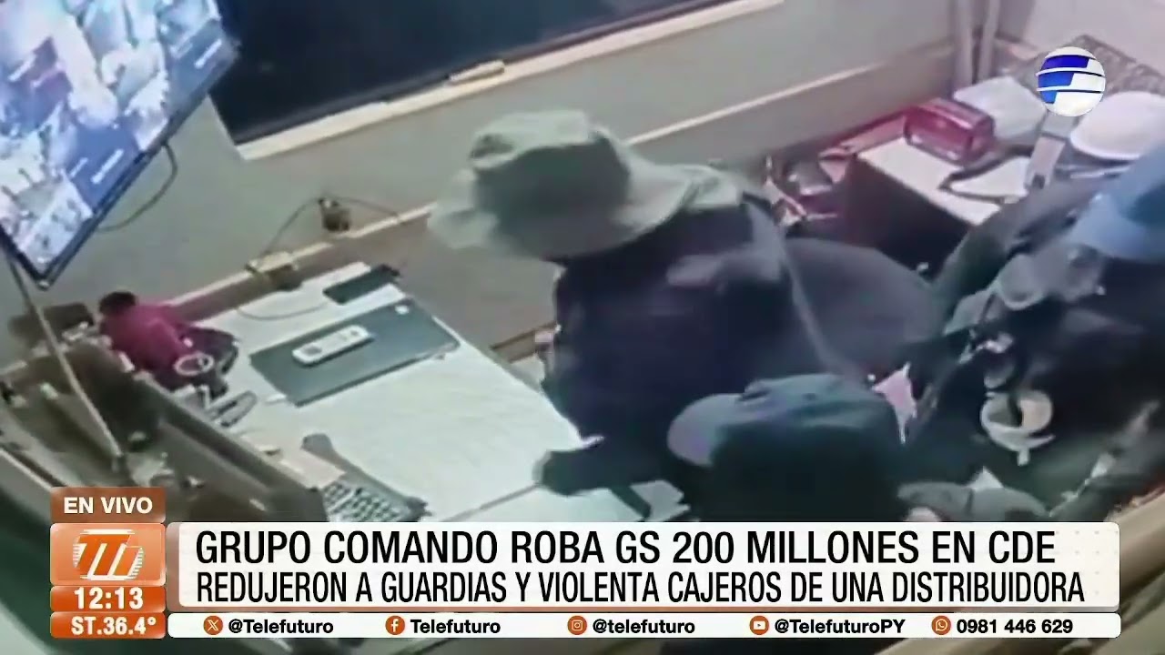 Grupo comando roba GS  200 millones en CDE