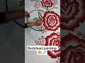 bedsheet painting tutorial for beginners #short #chadar pr paint krna sikhe #easy bedsheet painting