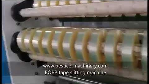 Big roll bopp tape slitting rewinding machine