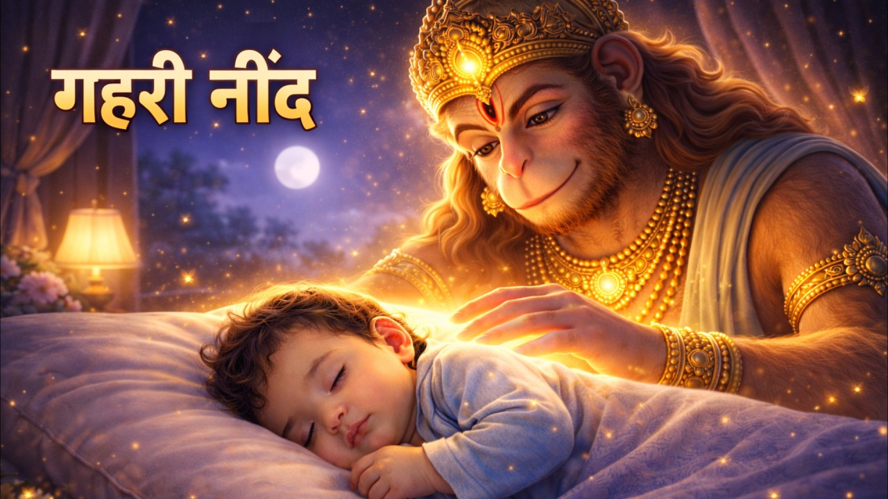 शिशु को सुलाने के लिए हनुमान चालीसा 🌙 गहरी नींद और दिव्य रक्षा