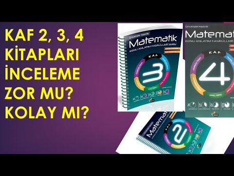 KAF 2 - 3 - 4 KİTAPLARI İNCELEME