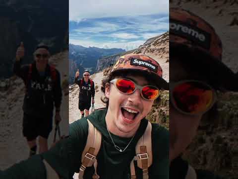 Video Timothée Chalamets SWEET Dad Moment in the Dolomites