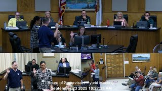 Board of Supervisors Tues Mtg 09-23-25 ·  Code Enforcement Segments