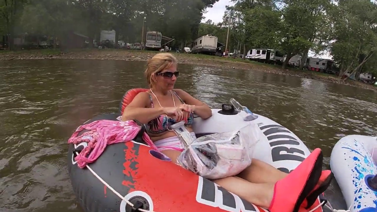 Tubing down the mohican river with Family YouTube