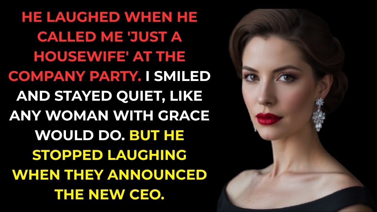 My Husband Called Me 'Just a Housewife' at His Company Party—Then I Was Announced as the New CEO