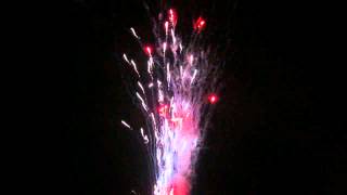 0 8inch 288sh Silver Whistle With Red Stars ,Crackling 银哨尾上散红珠,爆裂