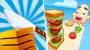Sandwich Runner vs Slices it All - All Levels Gameplay Walkthrough - New Update - Best Mobile Games