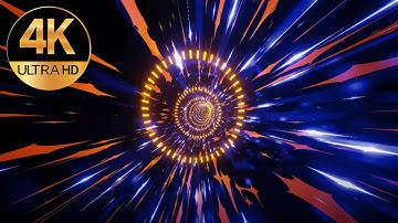 13 hours 4k Abstract Fast Moving Relaxing Sci-fi Light Tunnel Screen saver Seamless Loop Animation