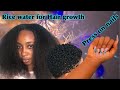 RICE WATER SPRAY FOR FAST HAIR GROWTH | installing press on nails for the first time | RELAXED HAIR