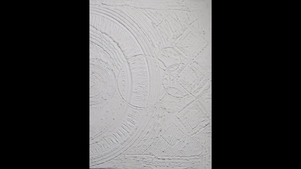 How to Make Textured Canvas Art (With Drywall Mud)