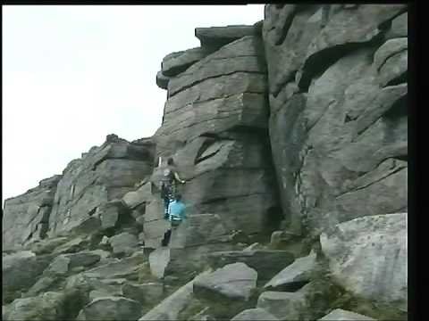 debs and rick rock climbing derbyshire