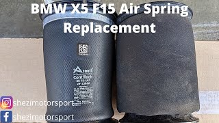 How to replace  BMW X5 F15 rear Air Springs