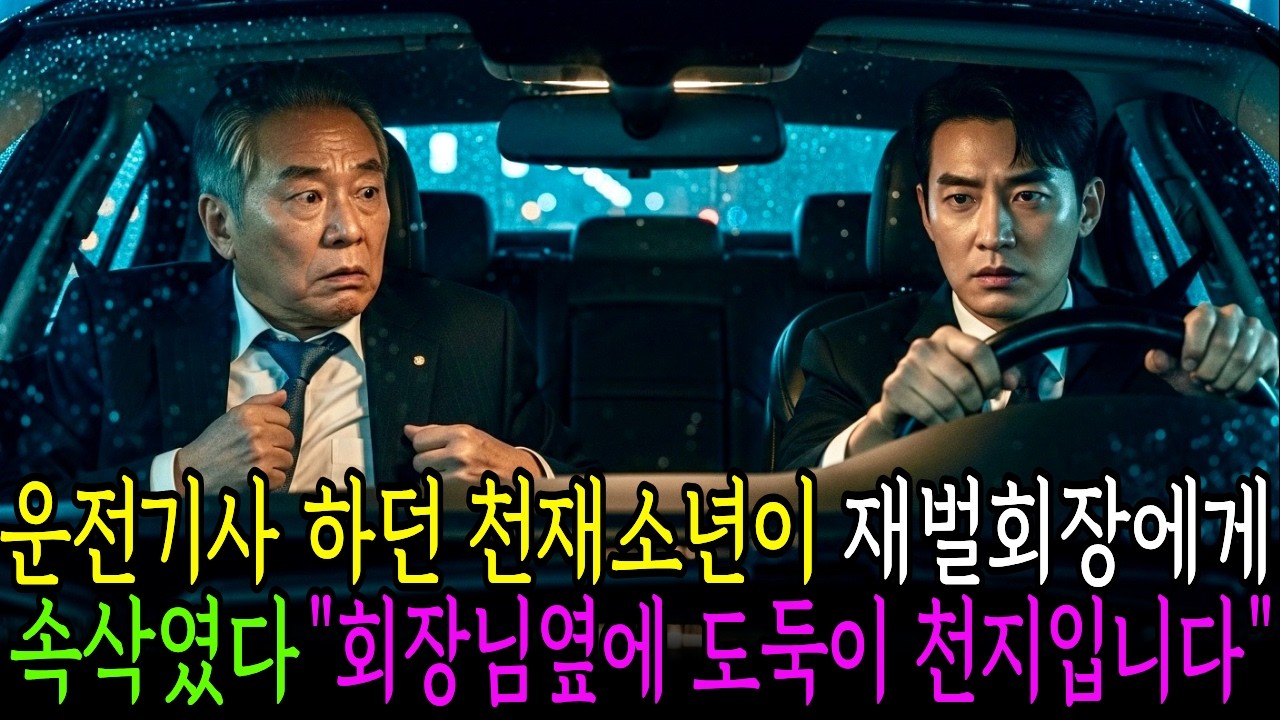 운전기사 하던 천재소년이 재벌회장에게 속삭였다. 