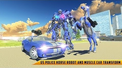 US Police Transform Robot Car Cop Wild Horse Games | GamePlay FHD
