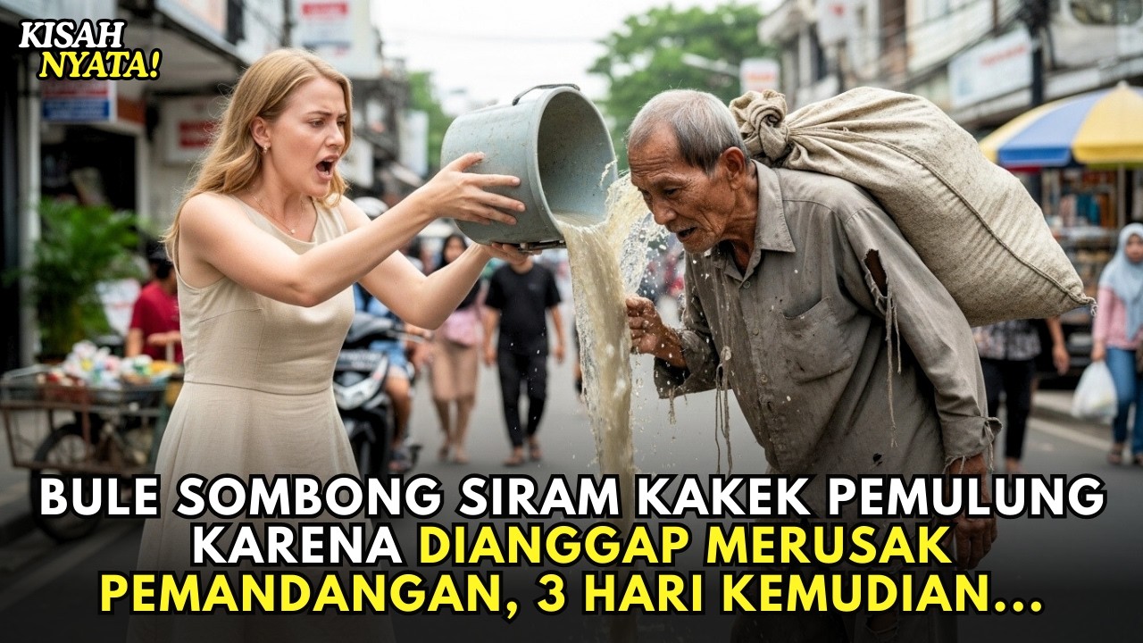 BULE SOMBONG SIRAM KAKEK PEMULUNG KARENA DIANGGAP MERUSAK PEMANDANGAN, 3 HARI KEMUDIAN...